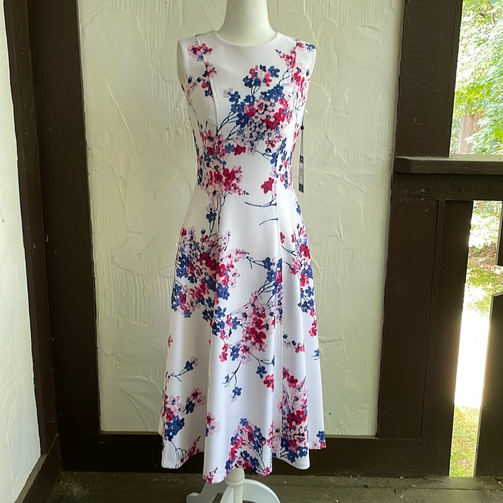 Tommy Hilfiger White Floral Dress